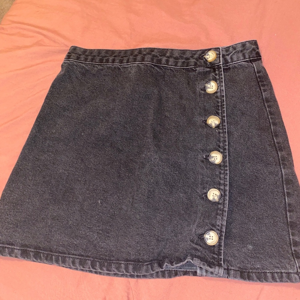 ASOS Black Denim Mini Skirt